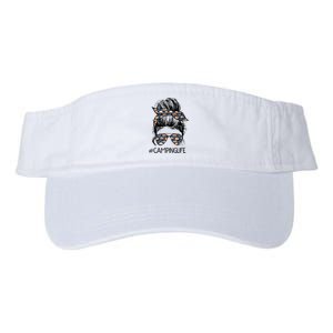 Camping Life Camping Lover Girl Outside Valucap Bio-Washed Visor