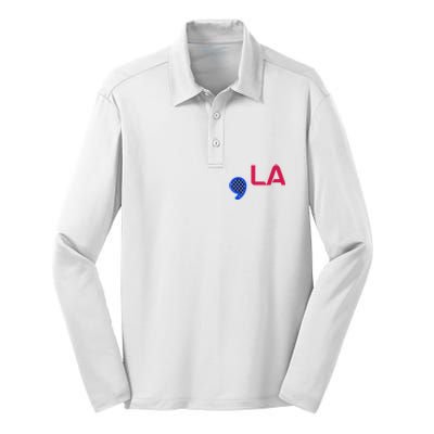 Comma La Commala Madam President Silk Touch Performance Long Sleeve Polo