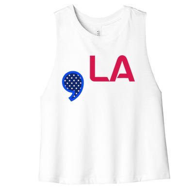 Comma La Commala Madam President Women's Racerback Cropped Tank