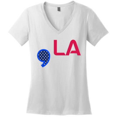 Comma La Commala Madam President Women's V-Neck T-Shirt