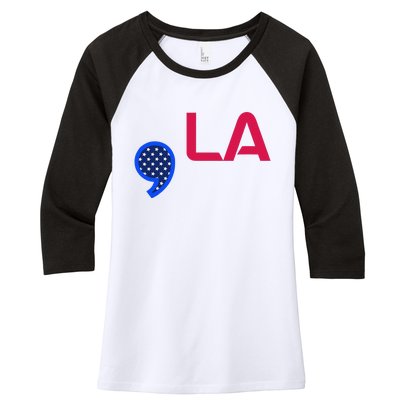 Comma La Commala Madam President Women's Tri-Blend 3/4-Sleeve Raglan Shirt