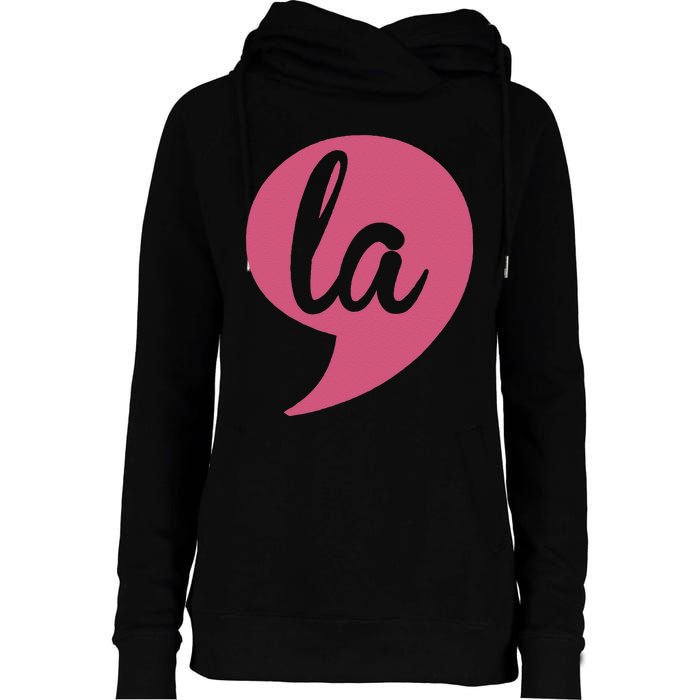 Comma La Womens Funnel Neck Pullover Hood