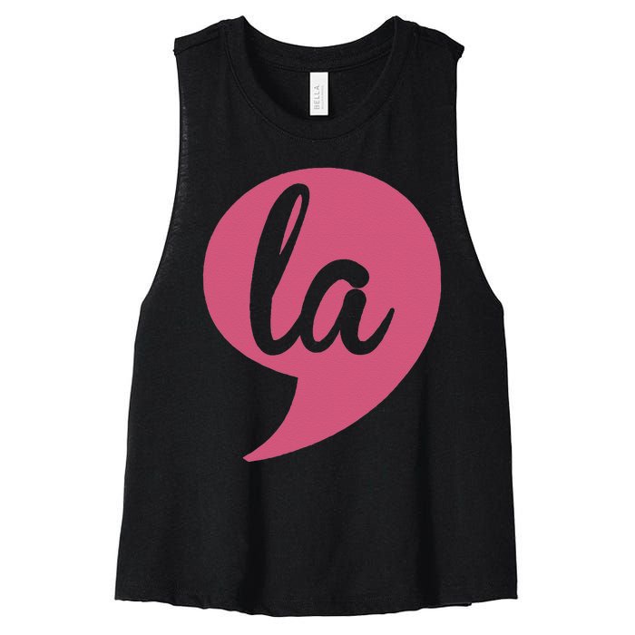 Comma La Women's Racerback Cropped Tank