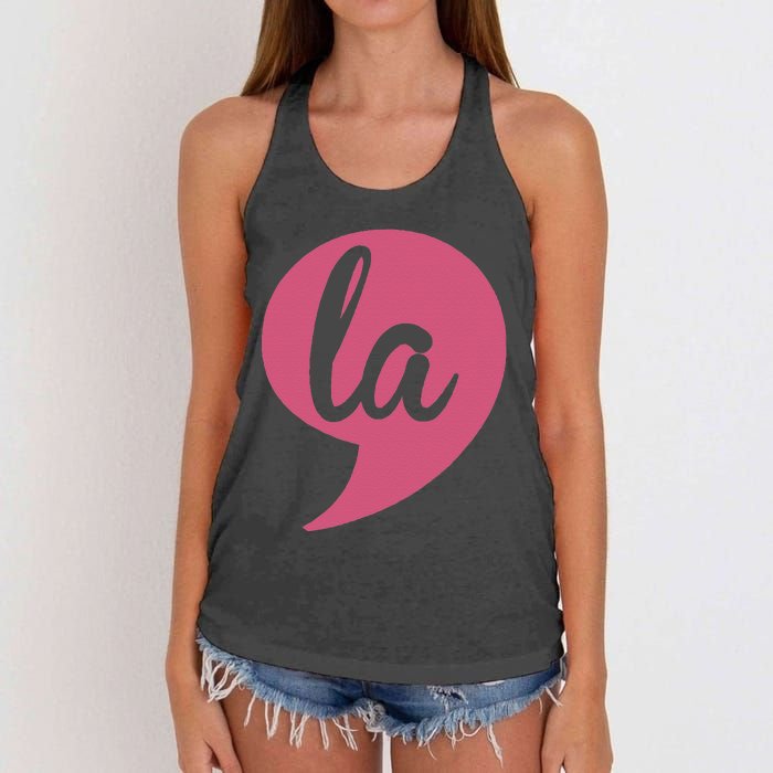 Comma La Women's Knotted Racerback Tank