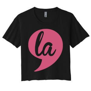 Comma La Women's Crop Top Tee