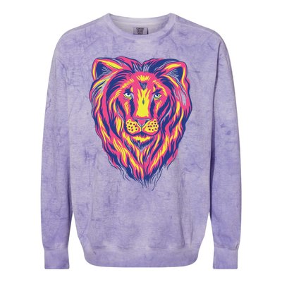 Colorful Lion Colorblast Crewneck Sweatshirt