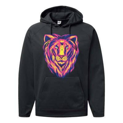 Colorful Lion Performance Fleece Hoodie