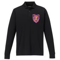 Colorful Lion Performance Long Sleeve Polo