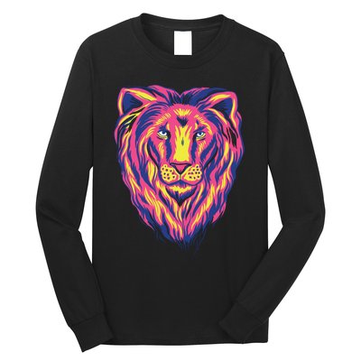 Colorful Lion Long Sleeve Shirt