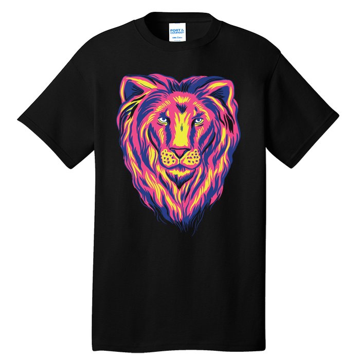 Colorful Lion Tall T-Shirt