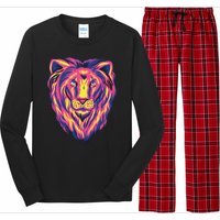 Colorful Lion Long Sleeve Pajama Set