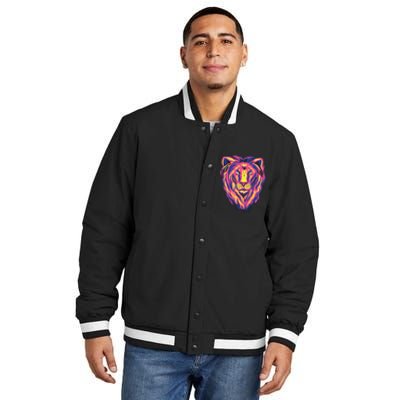 Colorful Lion Insulated Varsity Jacket