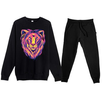 Colorful Lion Premium Crewneck Sweatsuit Set