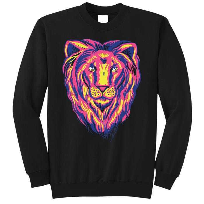 Colorful Lion Tall Sweatshirt