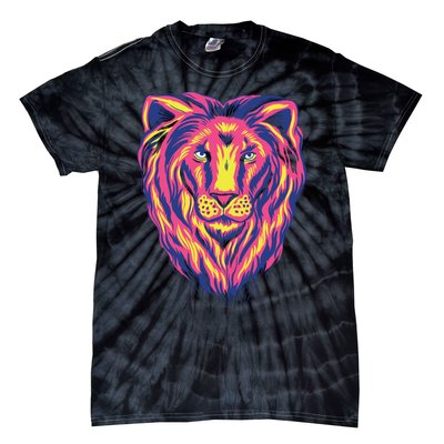 Colorful Lion Tie-Dye T-Shirt