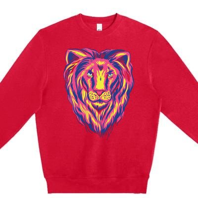 Colorful Lion Premium Crewneck Sweatshirt