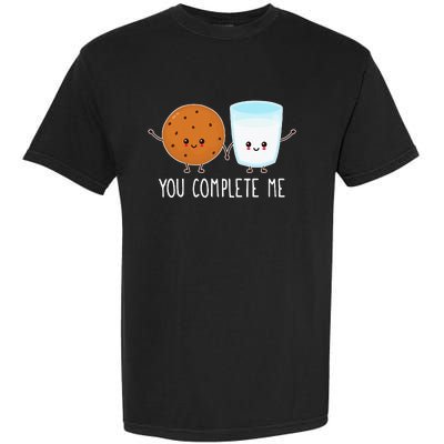 Cute Love Cookie And Milk You Complete Me Garment-Dyed Heavyweight T-Shirt