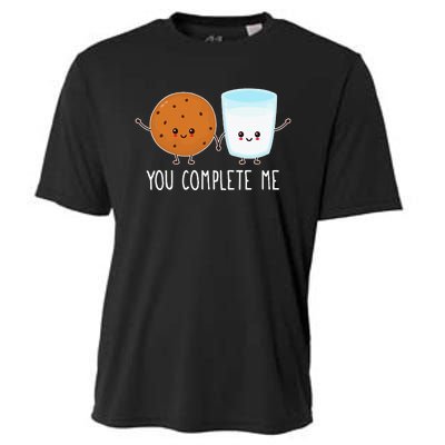 Cute Love Cookie And Milk You Complete Me Cooling Performance Crew T-Shirt