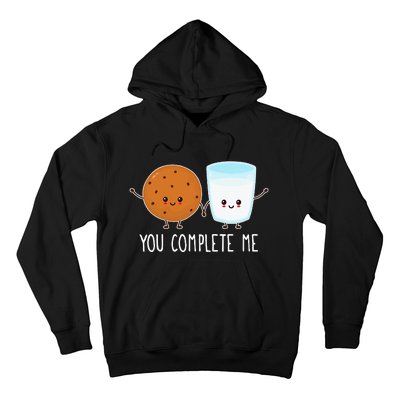 Cute Love Cookie And Milk You Complete Me Hoodie