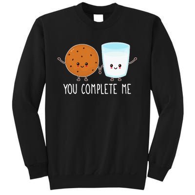 Cute Love Cookie And Milk You Complete Me Sweatshirt