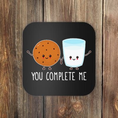 Cute Love Cookie And Milk You Complete Me Coaster