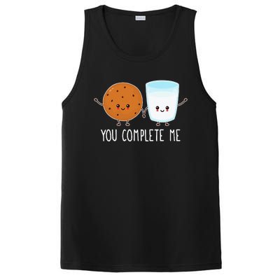 Cute Love Cookie And Milk You Complete Me PosiCharge Competitor Tank