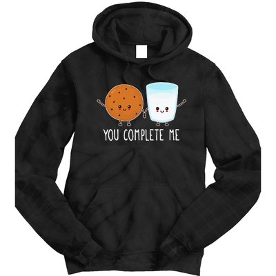 Cute Love Cookie And Milk You Complete Me Tie Dye Hoodie