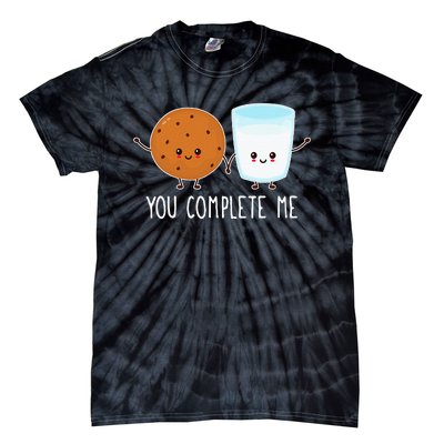 Cute Love Cookie And Milk You Complete Me Tie-Dye T-Shirt