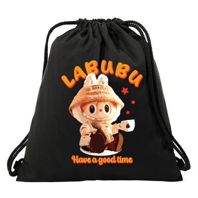 Cute Labubu Classic Pose Funny Labubu Drawstring Bag
