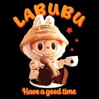Cute Labubu Classic Pose Funny Labubu 16 in Basic Backpack