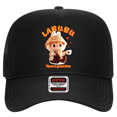 Cute Labubu Classic Pose Funny Labubu Trucker Hat