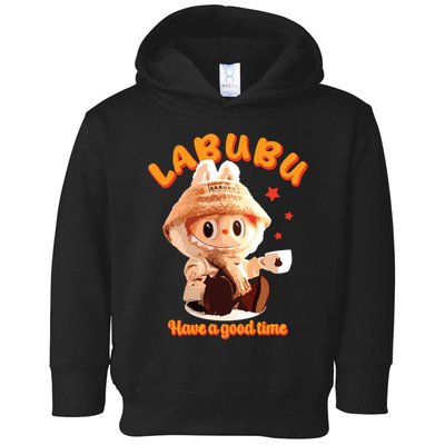Cute Labubu Classic Pose Funny Labubu Toddler Hoodie