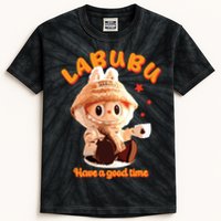 Cute Labubu Classic Pose Funny Labubu Kids Tie-Dye T-Shirt