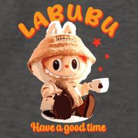 Cute Labubu Classic Pose Funny Labubu Vector Backpack