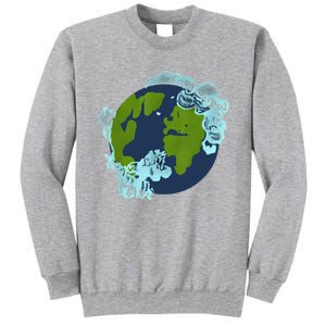 Cassie Lang Continents Clouds Funny Nerd Geek Ant Graphic Tall Sweatshirt