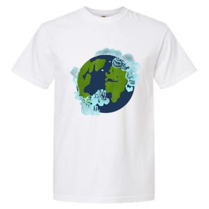 Cassie Lang Continents Clouds Funny Nerd Geek Ant Graphic Garment-Dyed Heavyweight T-Shirt