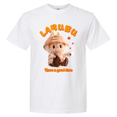 Cute Labubu Classic Pose Funny Garment-Dyed Heavyweight T-Shirt