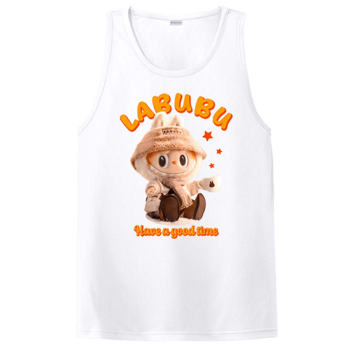 Cute Labubu Classic Pose Funny PosiCharge Competitor Tank