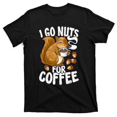 Coffee Lover, Coffee Drinker Tee, Funny Squirrel T-Shirt