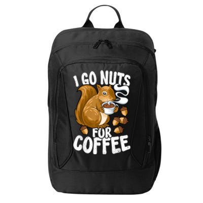 Coffee Lover, Coffee Drinker Tee, Funny Squirrel City Backpack