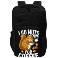 Coffee Lover, Coffee Drinker Tee, Funny Squirrel Impact Tech Backpack