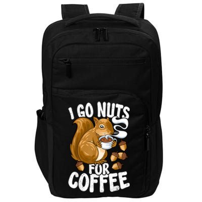 Coffee Lover, Coffee Drinker Tee, Funny Squirrel Impact Tech Backpack