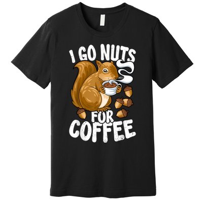 Coffee Lover, Coffee Drinker Tee, Funny Squirrel Premium T-Shirt