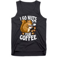 Coffee Lover, Coffee Drinker Tee, Funny Squirrel Tank Top