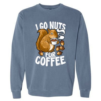 Coffee Lover, Coffee Drinker Tee, Funny Squirrel Garment-Dyed Sweatshirt