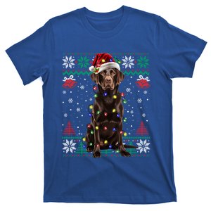 Chocolate Labrador Christmas Santa Ugly Lab Dog Love Great Gift T-Shirt