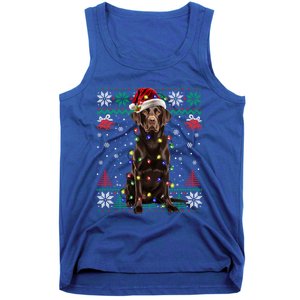 Chocolate Labrador Christmas Santa Ugly Lab Dog Love Great Gift Tank Top