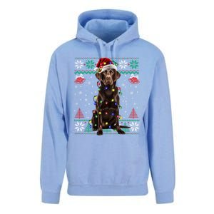 Chocolate Labrador Christmas Santa Ugly Lab Dog Love Great Gift Unisex Surf Hoodie