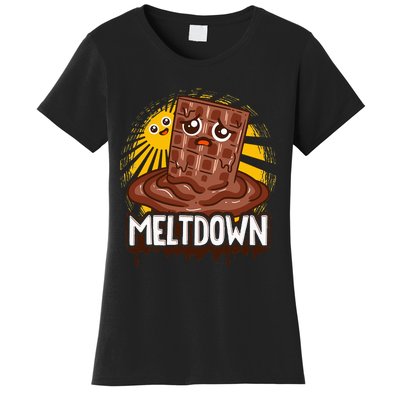 Chocolate Lovers Candy Chocolate Bar Meltdown Women's T-Shirt