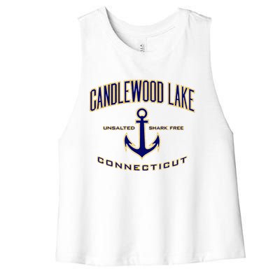 Candlewood Lake Women's Racerback Cropped Tank